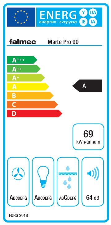 FALMEC Dunstabzugshaube – MARTE PRO 90