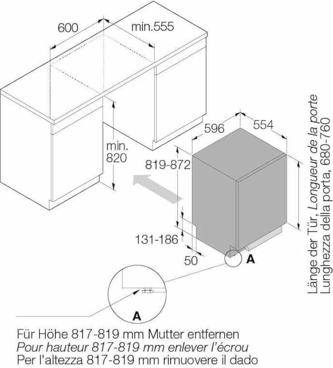 ASKO Geschirrspüler DFI533A | Vollintegriert | EU-60 Norm