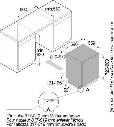 ASKO Geschirrspüler DSD533B  | Vollintegriert | EU-60 Norm |