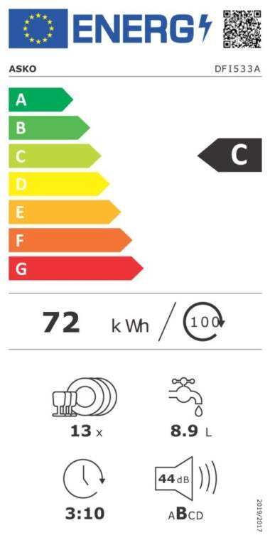 ASKO Geschirrspüler DFI533A | Vollintegriert | EU-60 Norm