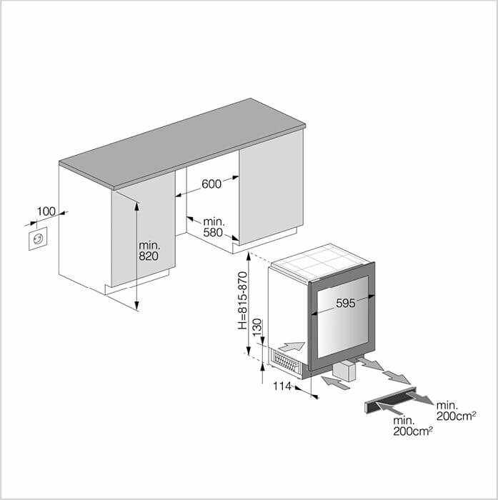 ASKO Unterbauweinschrank WCN25842G