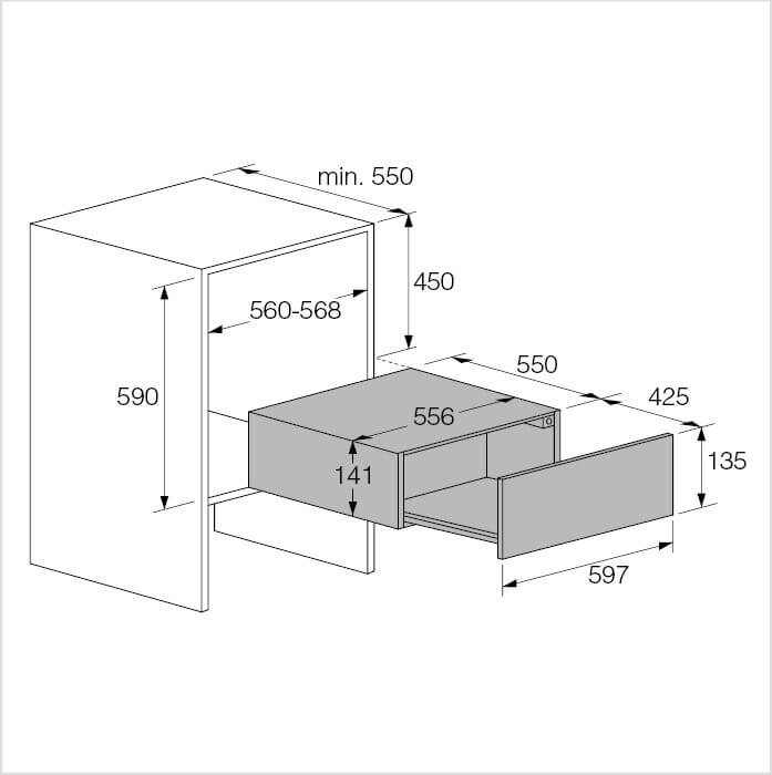 ASKO Wärmeschublade ODW8128 G