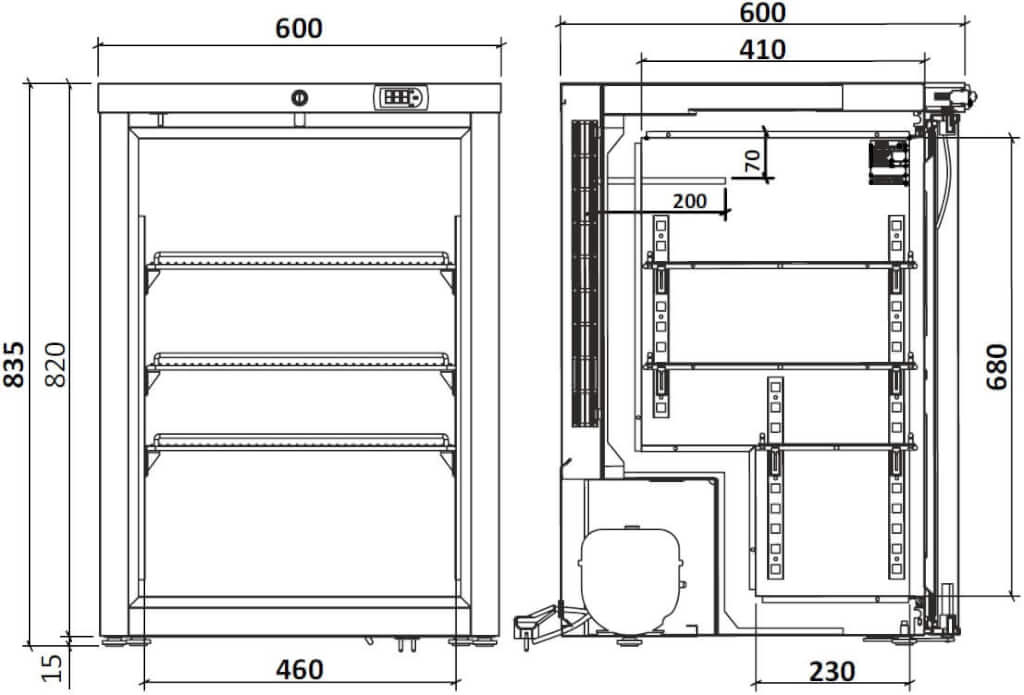 MEDGREE Labor-Gefrierschrank, 84 cm - MLFE 150 S