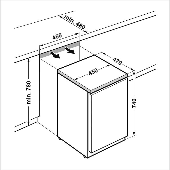 MEDGREE Labor-Gefrierschrank ATEX, 74 cm - MLFE 66 S ATEX