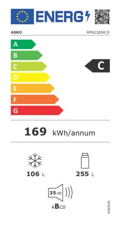 ASKO Kühl-Gefrierkombination RFN232041S